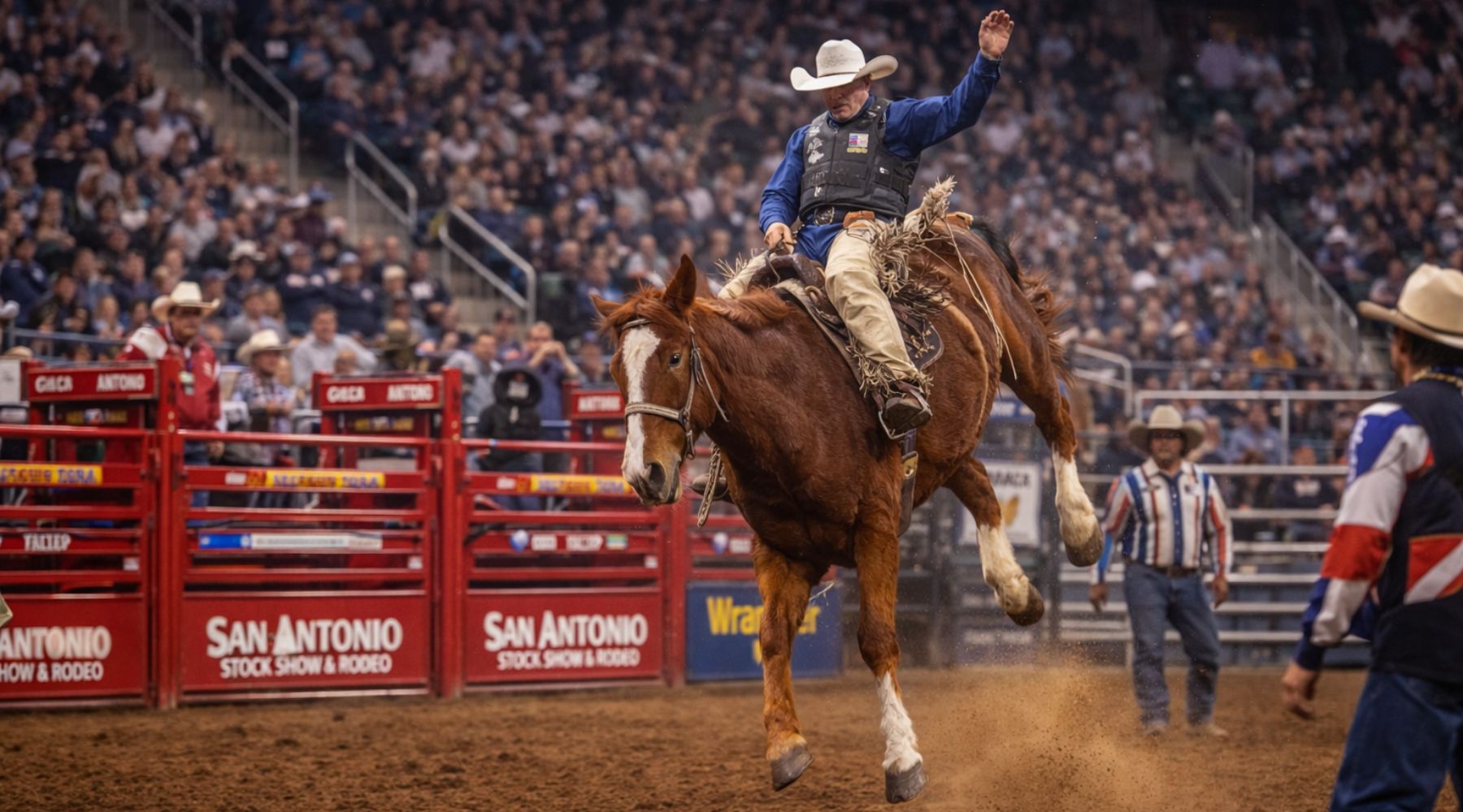 Rodeo competition at the San Antonio Stock Show and Rodeo